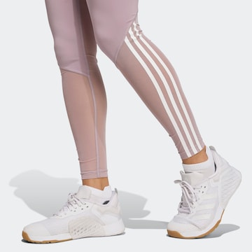 ADIDAS PERFORMANCE Skinny Športne hlače 'Hyperglam' | roza barva