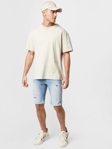 River Island Slimfit Shorts in Blau