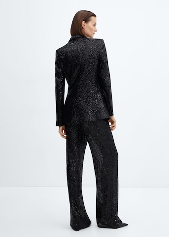 MANGO Blazer 'Glitter' in Schwarz