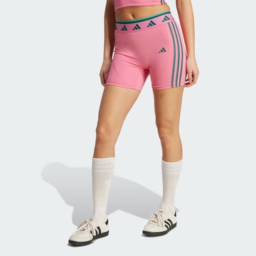 Skinny Pantalon de sport 'Hyperglam' ADIDAS PERFORMANCE en rose : devant