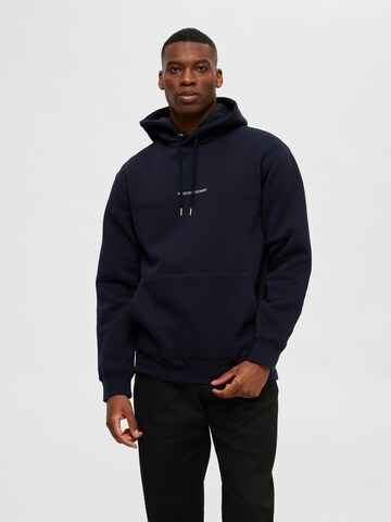 Sweat-shirt 'Hankie' SELECTED HOMME en bleu