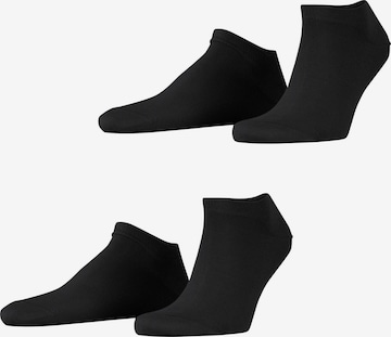 ESPRIT Füßlinge 'Basic Uni 2-Pack' in Schwarz: Vorderseite