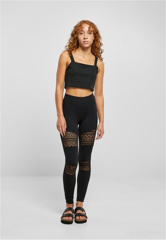 Urban Classics Skinny Leggings in Black