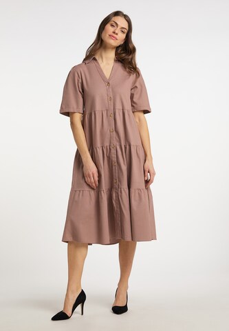 Usha Shirt Dress in Pink