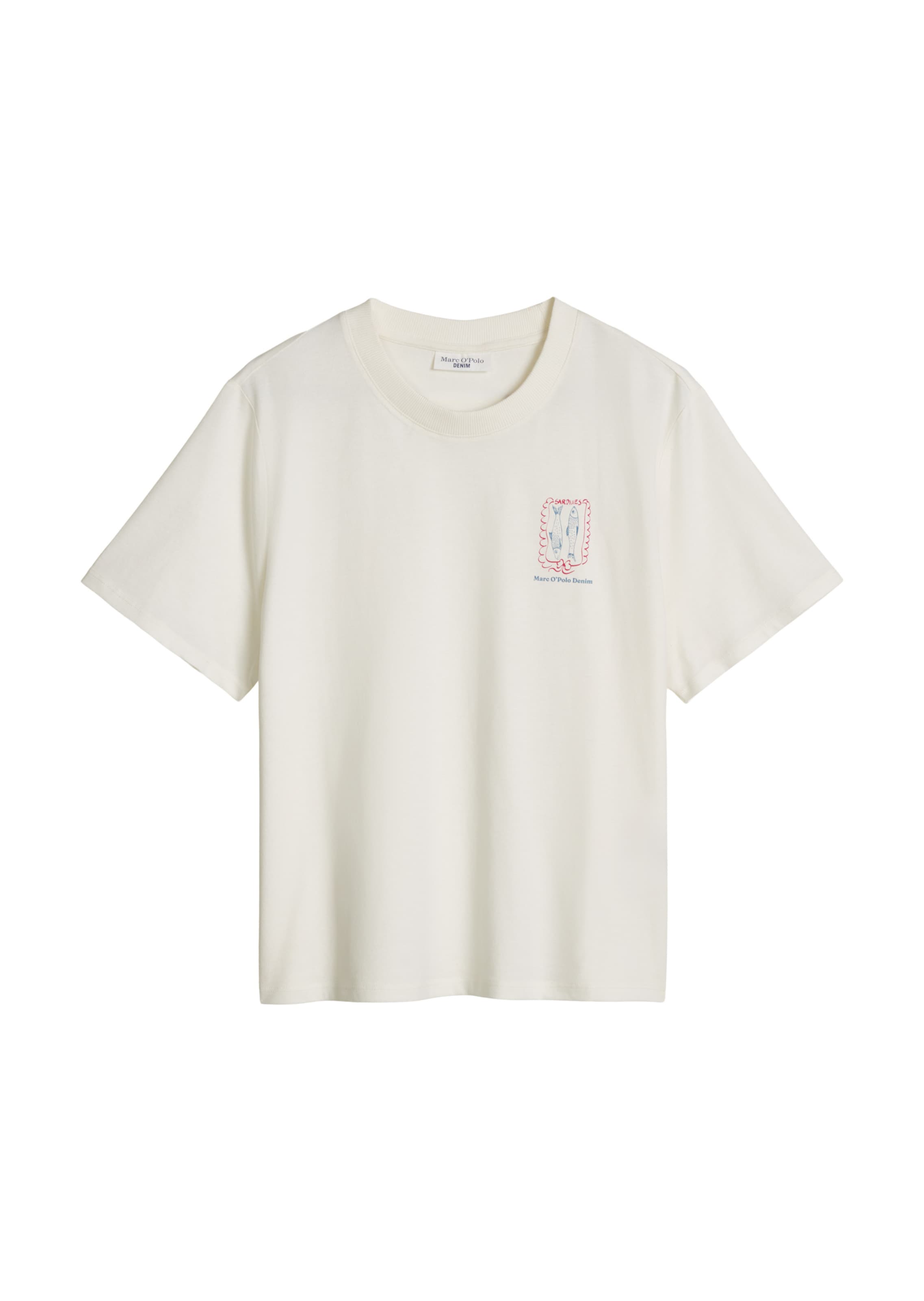 T-shirt Marc O'Polo DENIM en blanc : devant