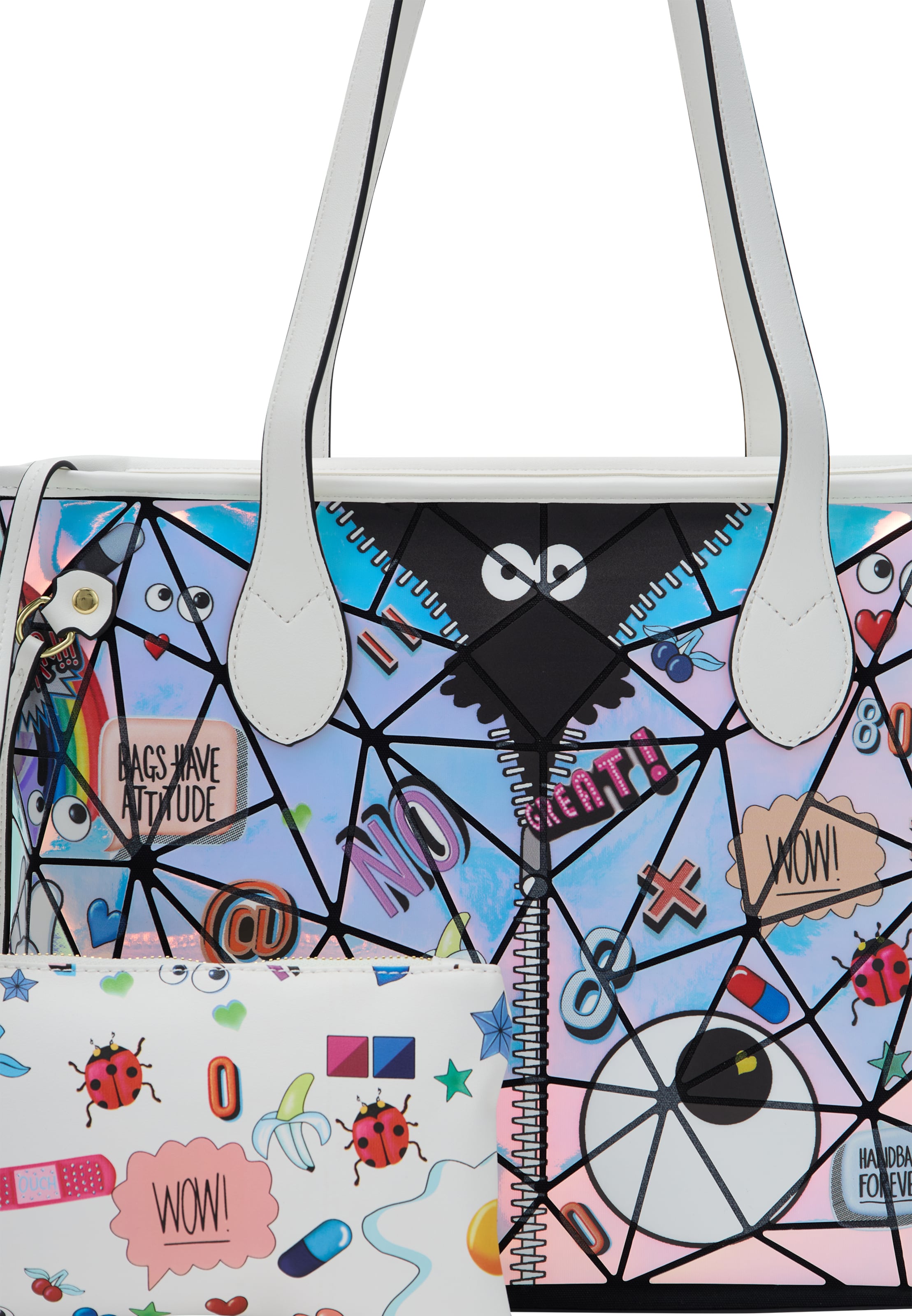 MYMOShopper torba 'Pop Eyetheme' - bijela boja