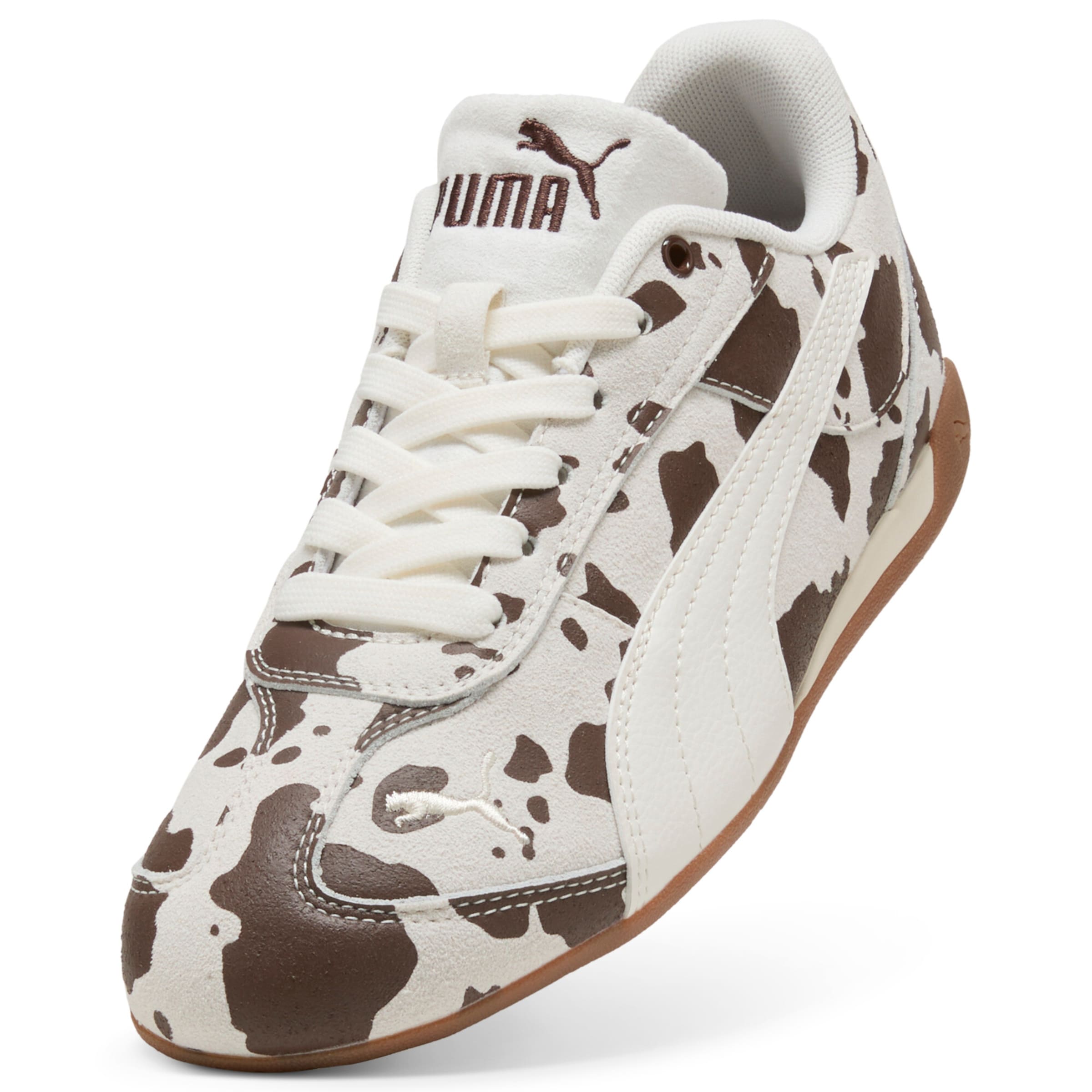 PUMA T-Bar Sandals in Brown: front
