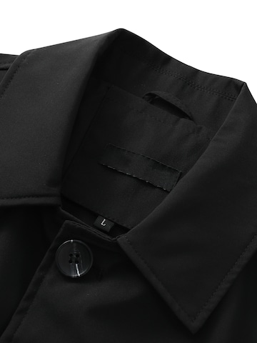 ALLTHEMEN Between-Seasons Coat 'Hauch' in Black