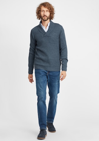 !Solid Strickpullover 'Mapari' in Blau