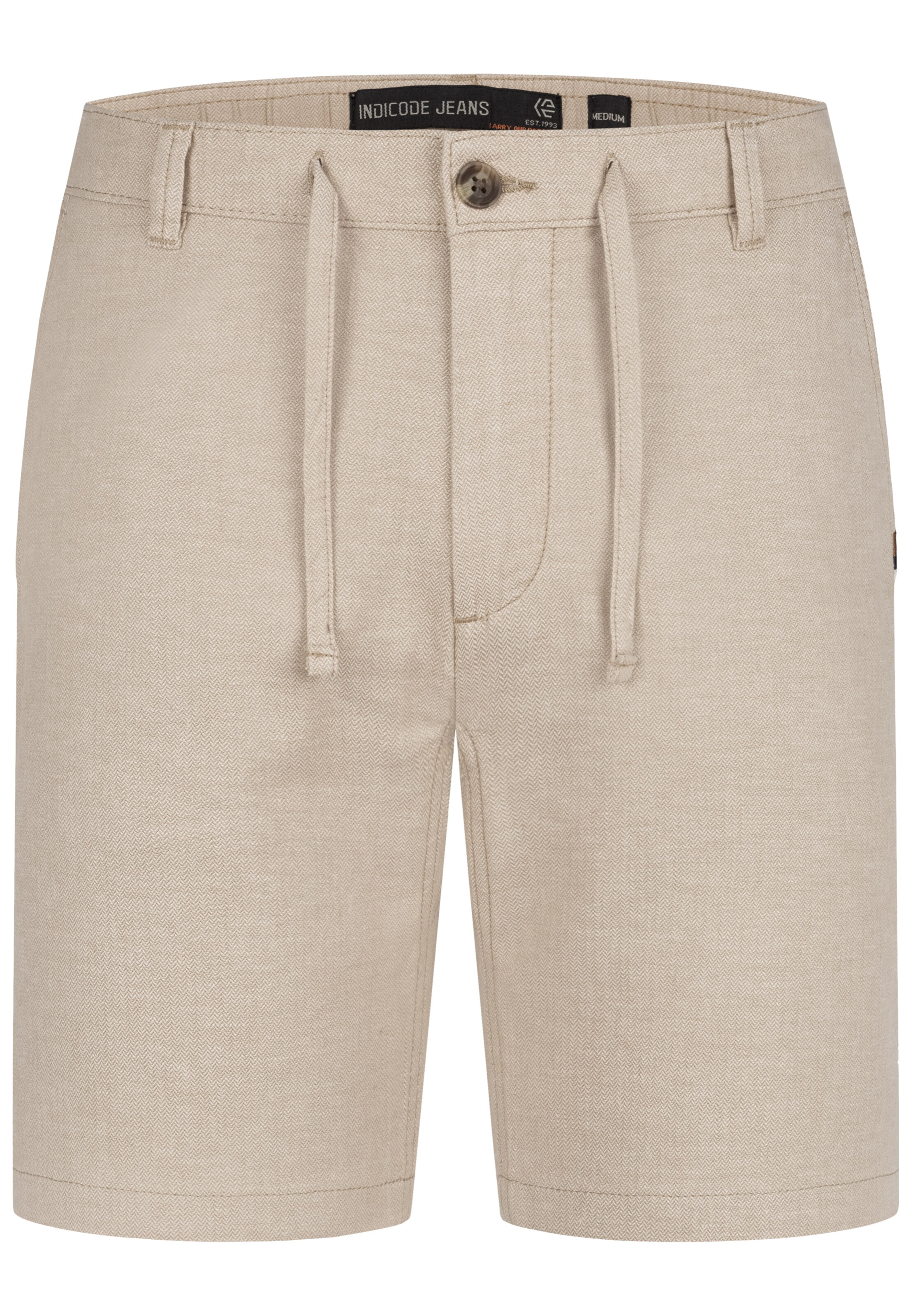 INDICODE JEANS Broek 'Erwil' in Beige: voorkant