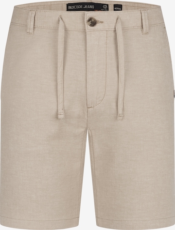 INDICODE JEANS Trousers 'Erwil' in Beige: front