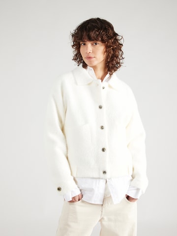 RINO & PELLE Knit Cardigan 'Bubbly' in White: front