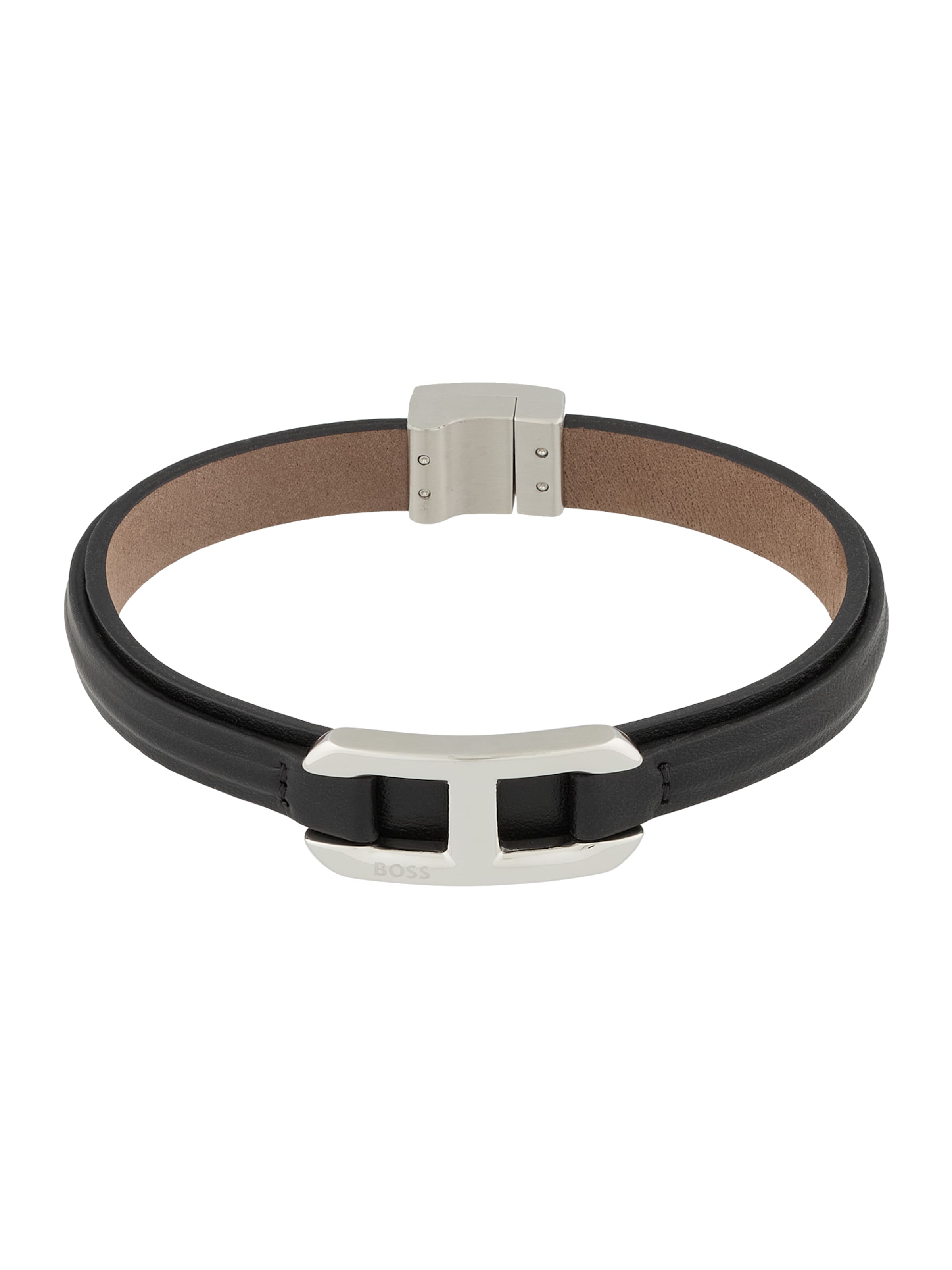 BOSS Браслет 'Code' в Черный: спереди