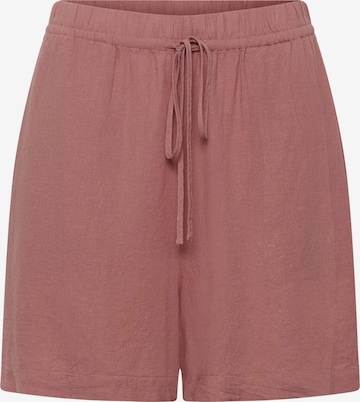 Pantalon 'SLAria' SOAKED IN LUXURY en rose : devant
