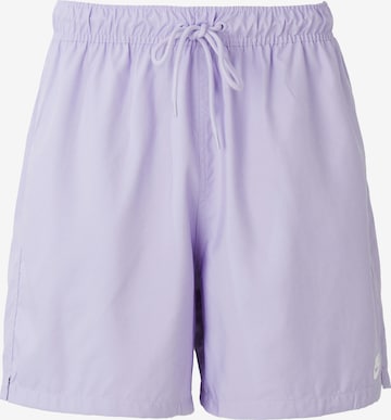 Nike SportswearHlače 'CLUB' - ljubičasta boja: prednji dio