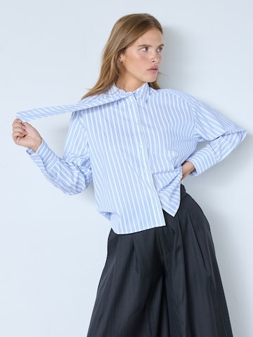 T-shirt ' DevinCC ' co'couture en bleu : devant