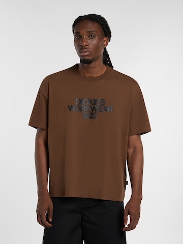 DICKIES - Camiseta 'Torrey' en marrón: frente