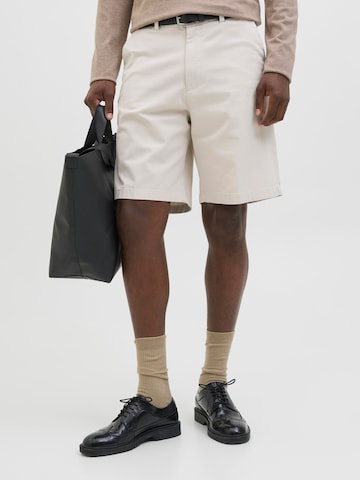 Loosefit Pantalon chino 'JPSTBill' JACK & JONES en gris : devant