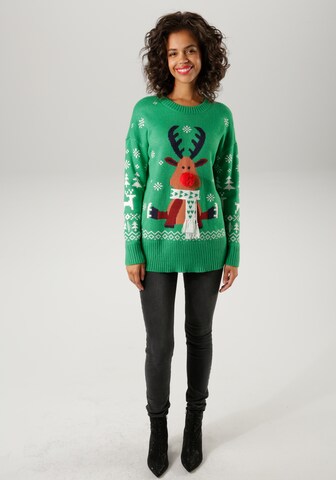 Aniston CASUAL Sweater in Green