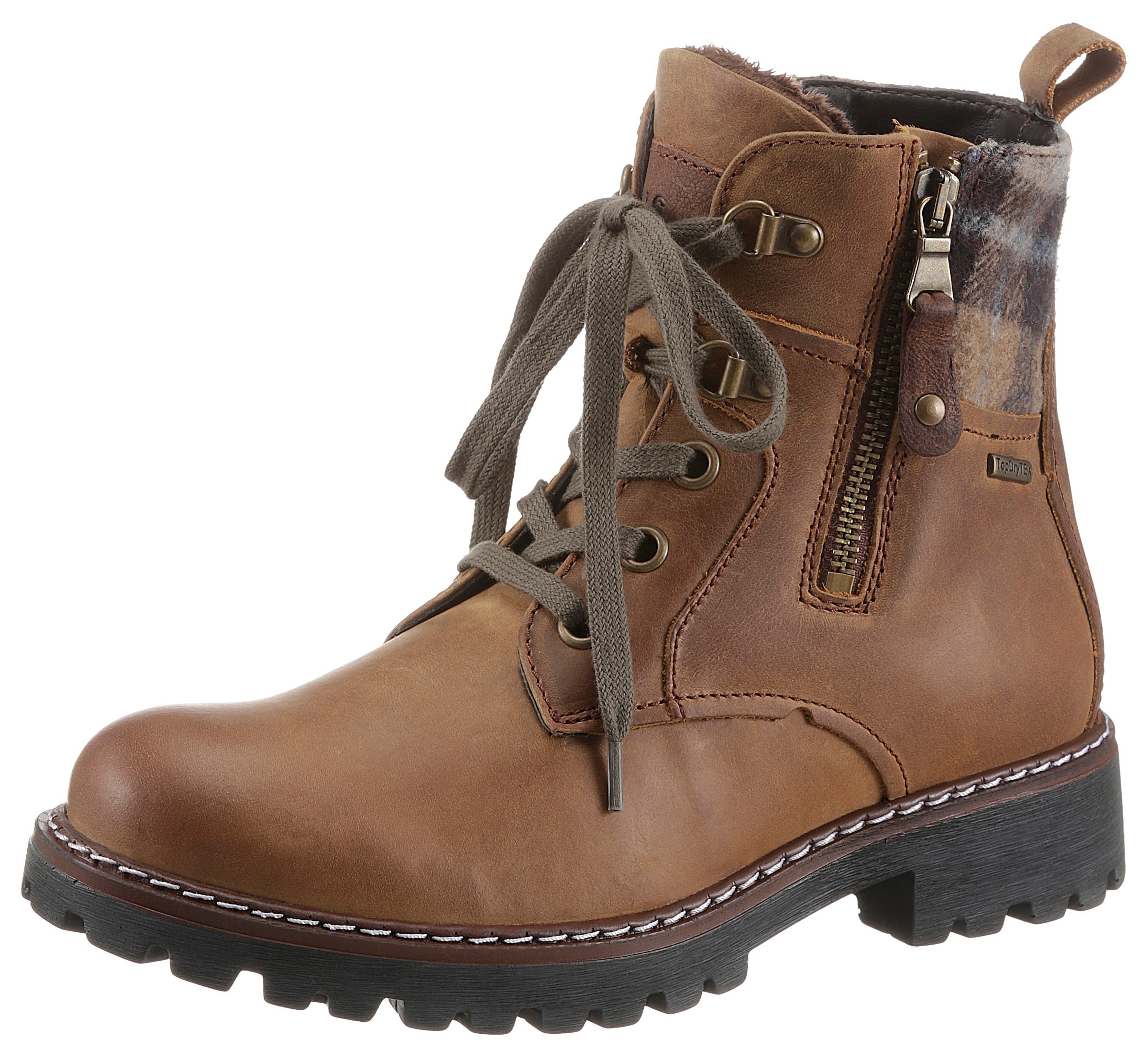 Bottines à lacets 'Marta' JOSEF SEIBEL en marron : devant