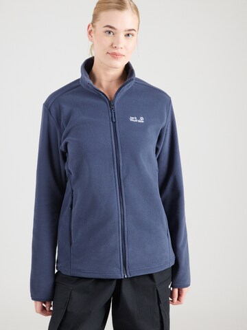 Veste en polaire fonctionnelle 'TAUNUS 200' JACK WOLFSKIN en bleu : devant