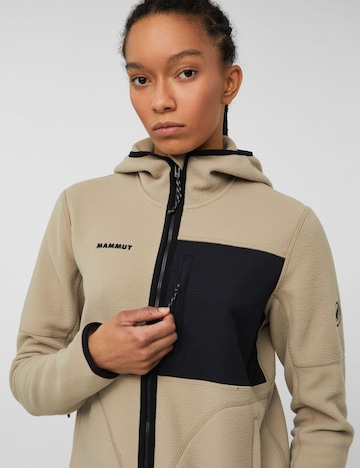 MAMMUT Athletic Fleece Jacket in Brown