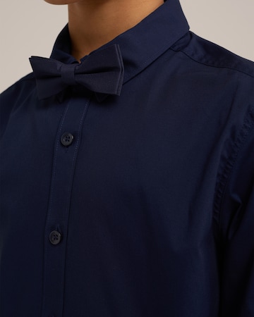 WE Fashion Regular fit Button Up Shirt in Blue