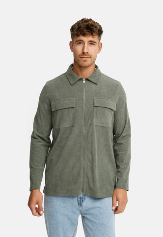 INDICODE JEANS Regular fit Overhemd 'Nemoto' in Groen