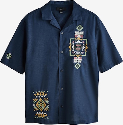 Next Paita 'Navajo' värissä laivastonsininen / curry / omena / valkoinen, Tuotenäkymä