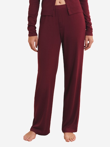 Pantaloncini da pigiama 'Bayaline' di ETAM in rosso: frontale