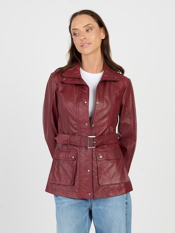 JCC Lederjacke in Rot: Vorderseite