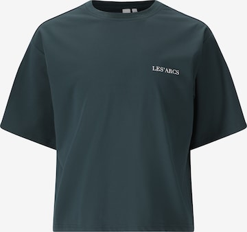 Les'Arcs Shirt 'Jerety' in Groen: voorkant