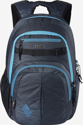 NitroBags Backpack 'Chase' in Blue: front