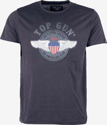 TOP GUN T-Shirt 'TG20213023' in Blau: predná strana