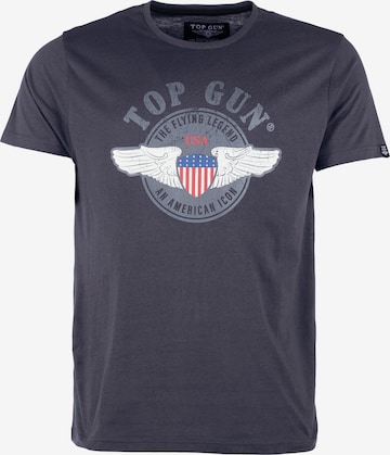 TOP GUN T-Shirt 'TG20213023' in Blau: predná strana