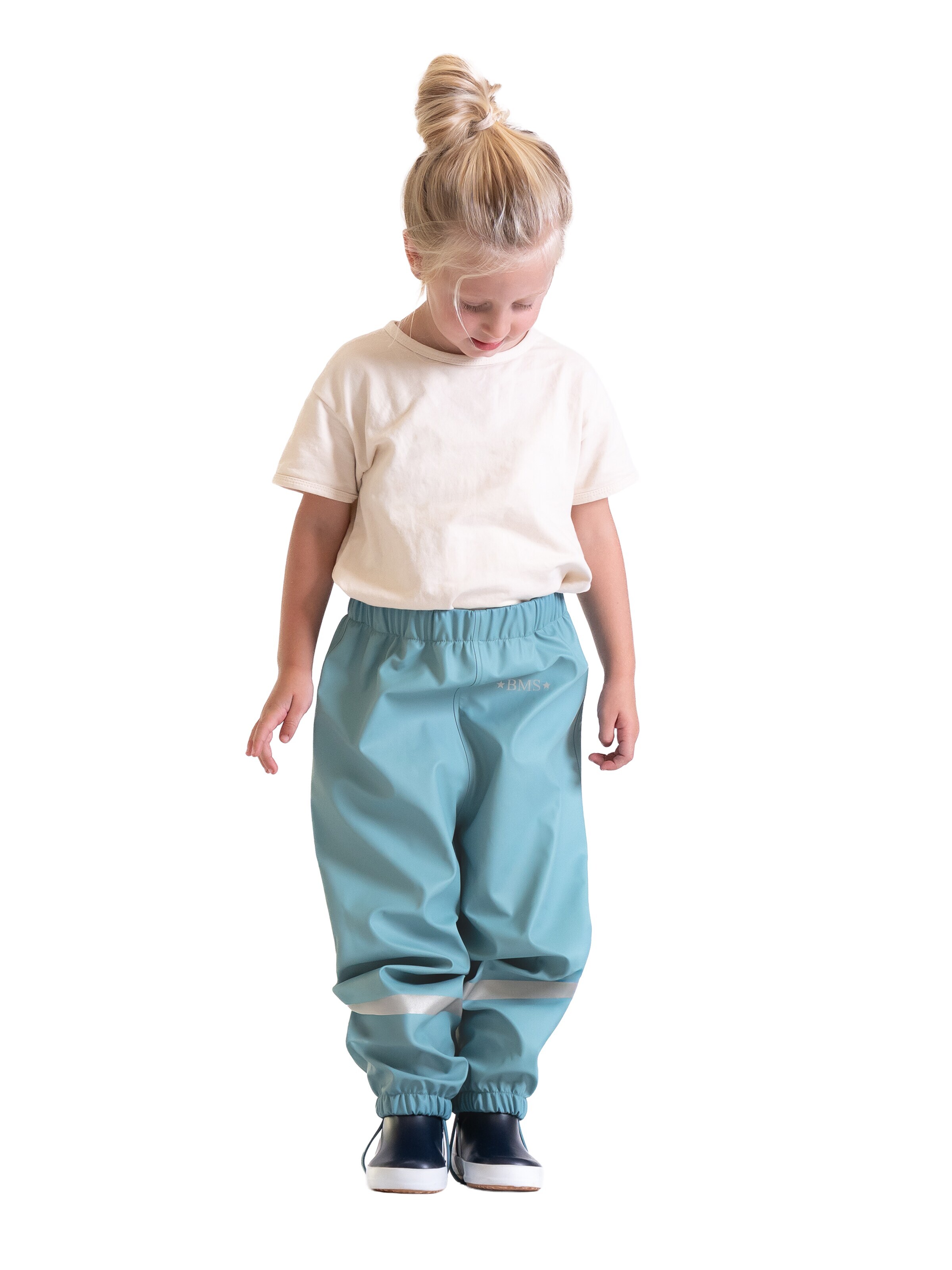 BMS Regular Outdoor Pants 'SoftSkin Antarctic' in Blue: front
