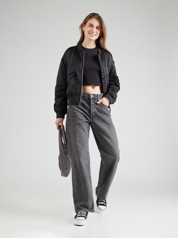 Wide leg Jeans 'Bowey' de la G-STAR pe gri