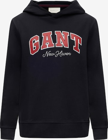 GANTSweater majica - crna boja: prednji dio
