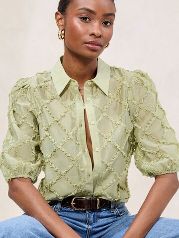 Lipsy Blouse in Green: front
