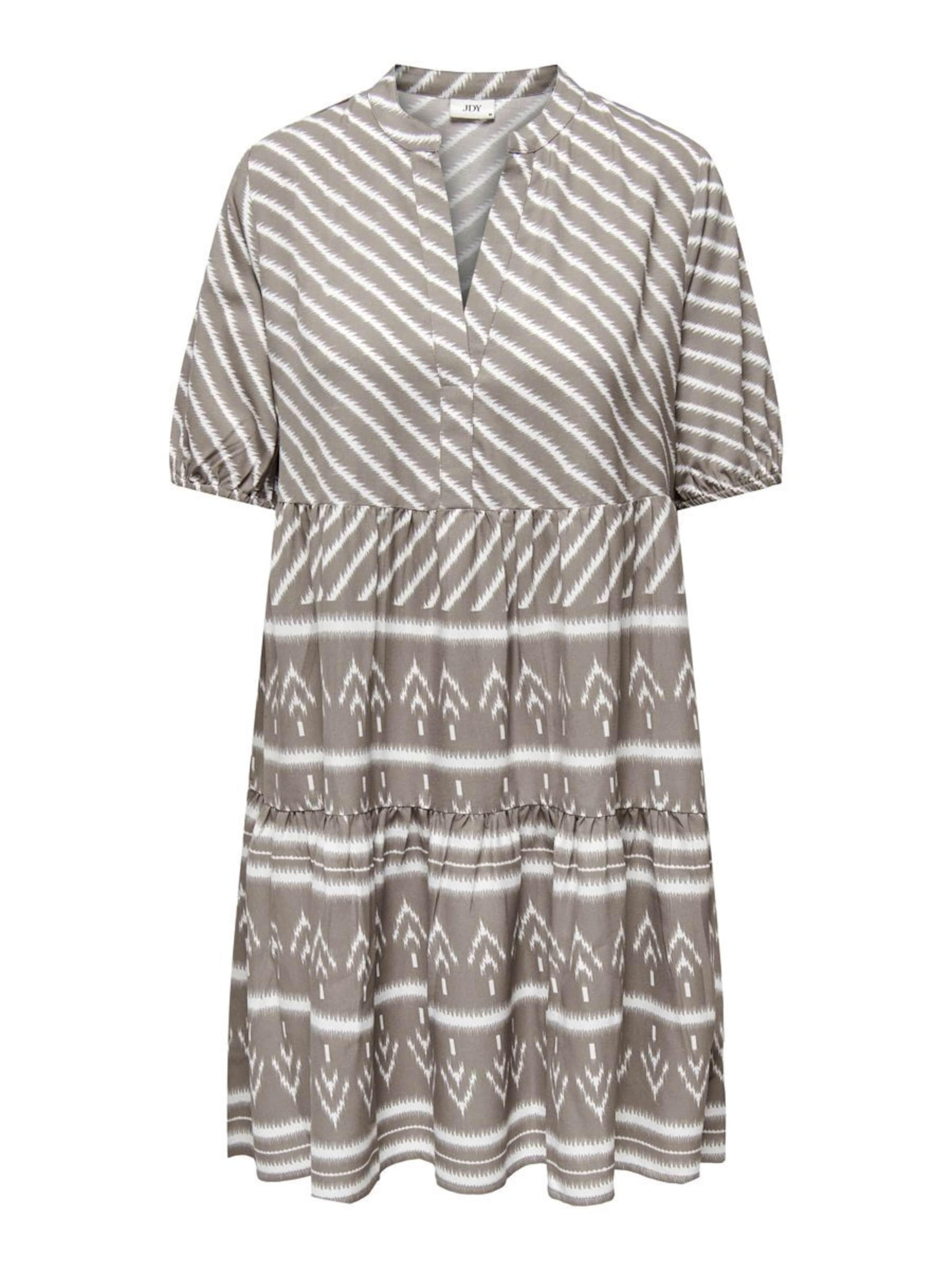 JDY - Vestido camisero en gris: frente