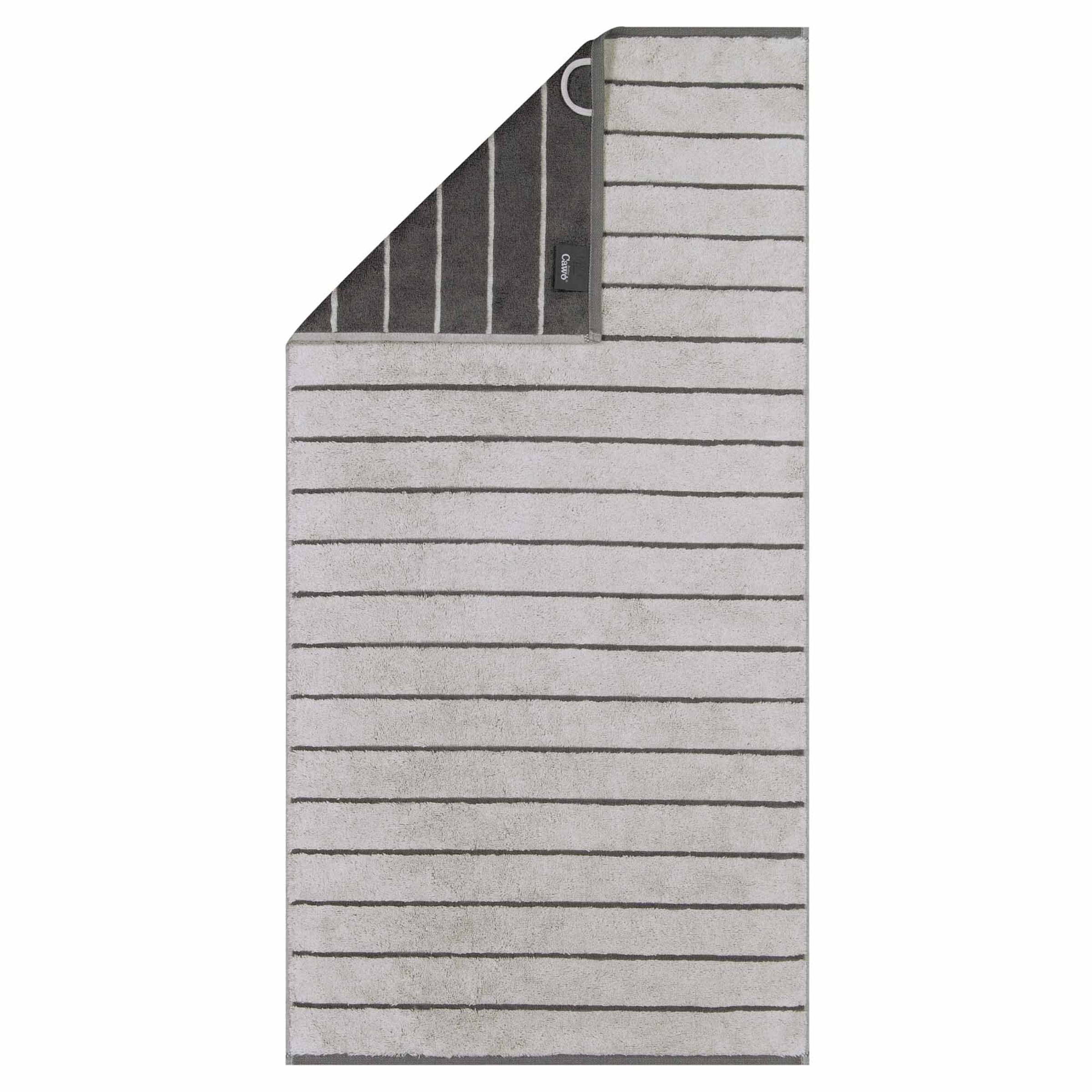 Cawö Towel in Silver: front