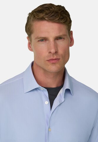 Coupe slim Chemise Boggi Milano en bleu