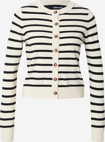 VERO MODA Knit Cardigan 'VMSaba' in Beige: front