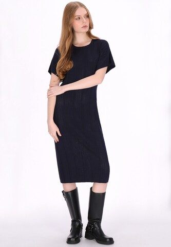 DreiMaster Vintage - Vestido de punto en azul