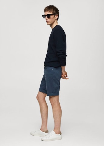 MANGO MAN Regular Shorts 'Nepto' in Blau