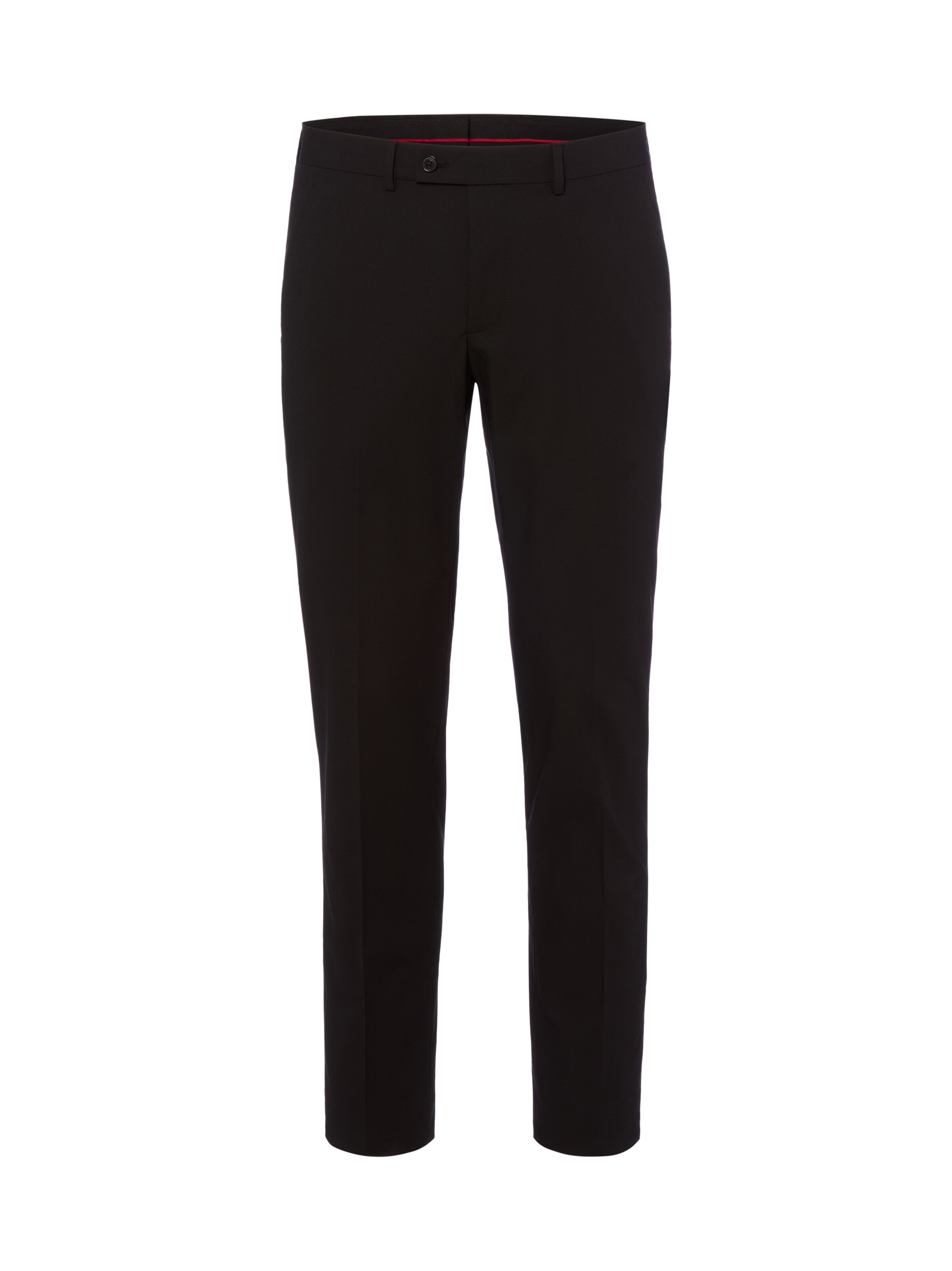 Finshley & Harding London Slimfit Pantalon 'Hoxdon' in Zwart: voorkant
