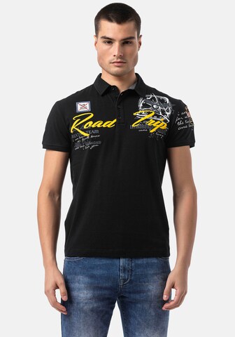 CIPO & BAXX Poloshirt in Schwarz
