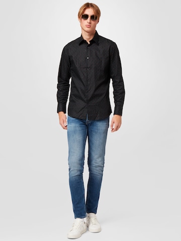 SELECTED HOMME Regular Fit Hemd 'Limethan' in Schwarz