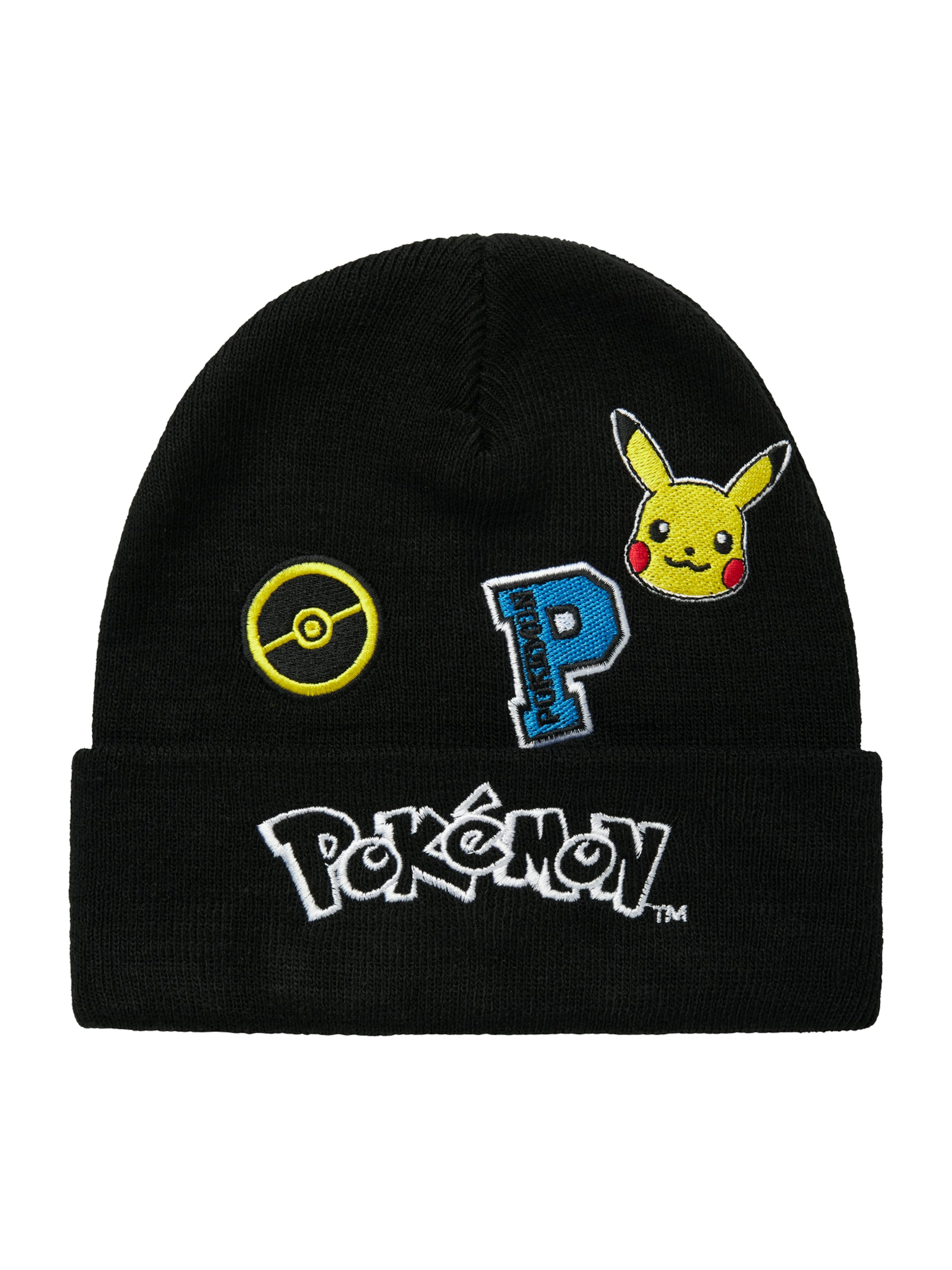 NAME IT - Gorra 'NKMJEHUDI POKEMON' en negro: frente