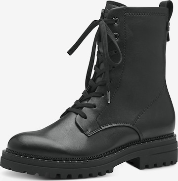 TAMARIS - Botines con cordones en negro: frente